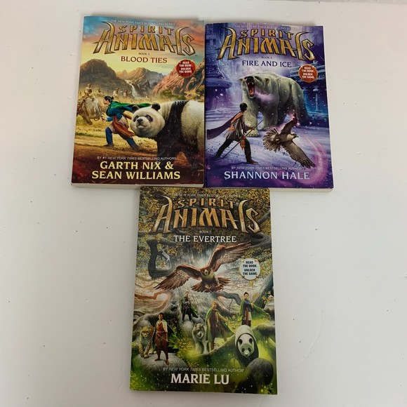 Spirit Animals Books 3,4,7 Paperback Blood Ties / Fire & Ice / The Evertree - Picture 1 of 5